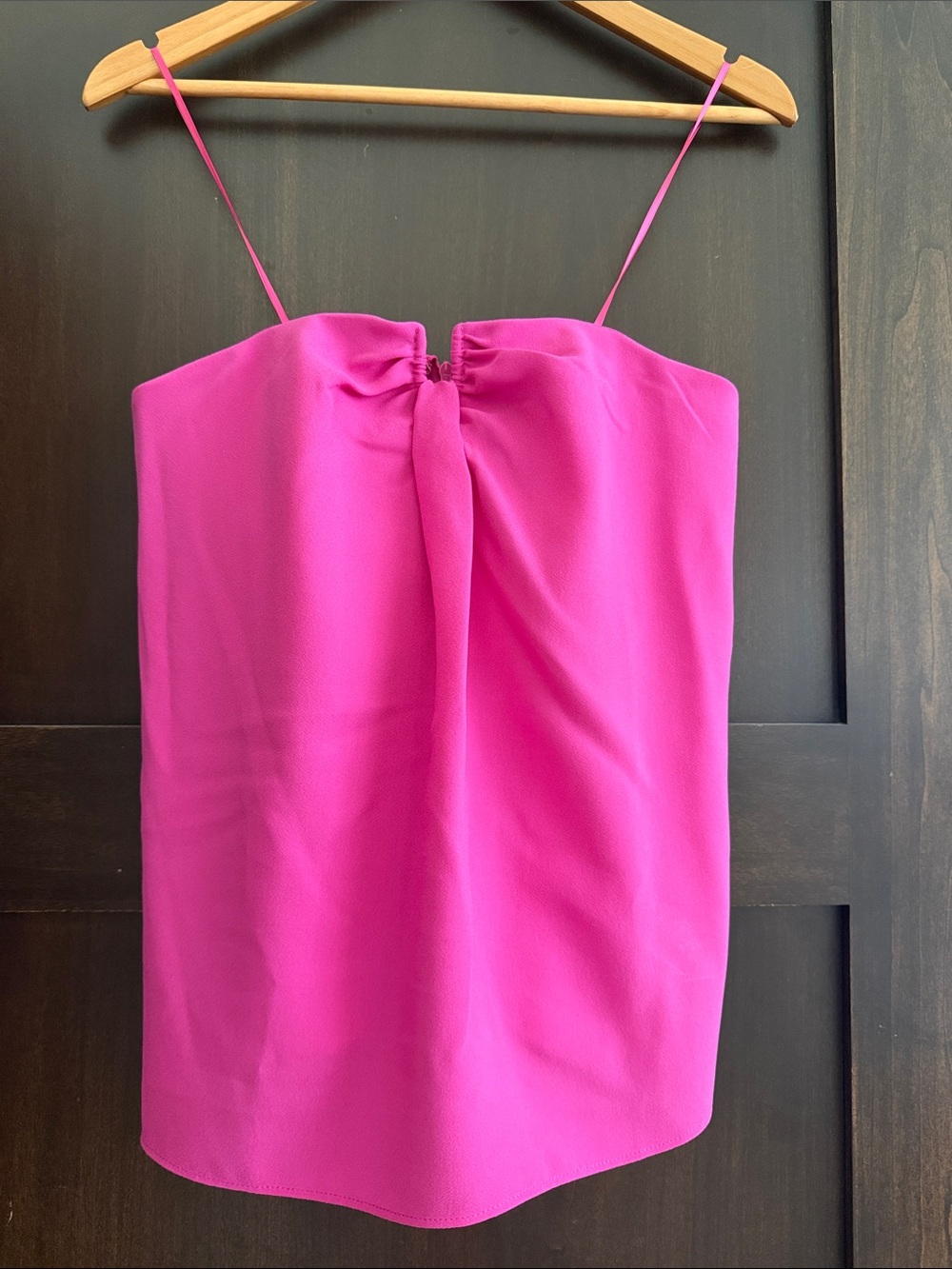 NWT j crew Women’s Fuchsia strapless with built in zippered liner/bra